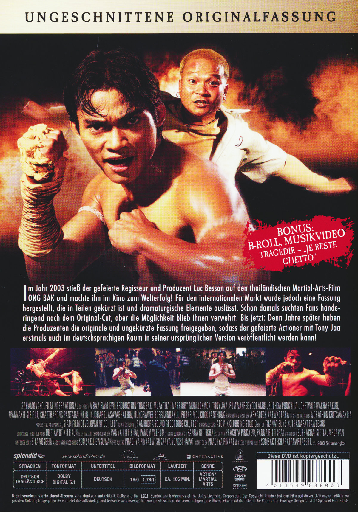 Ong Bak 2 Streaming Vf ONG-BAK - Muay Thai Warrior - Ungeschnittene O.