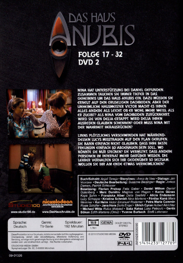 Das Haus Anubis Staffel 1 1 Dvd 2 Folge 17 32 Filme De