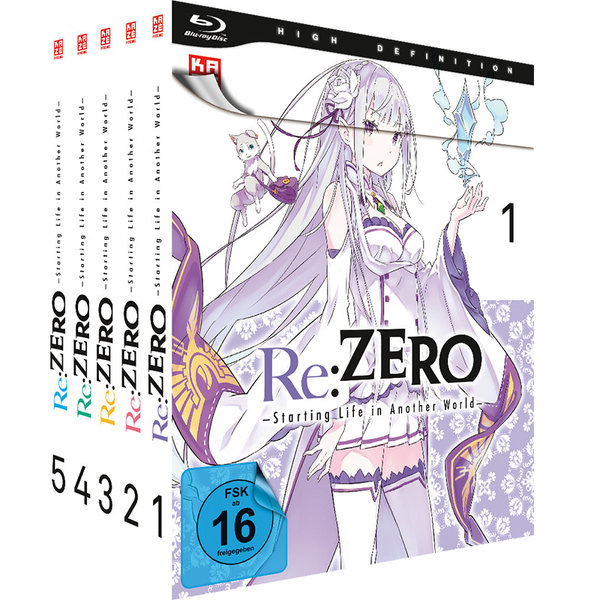 Re:ZERO Start Life Another World - Staffel 1 - Gesamtausgabe - Bundle - Vol.1-5  [5 BRs]